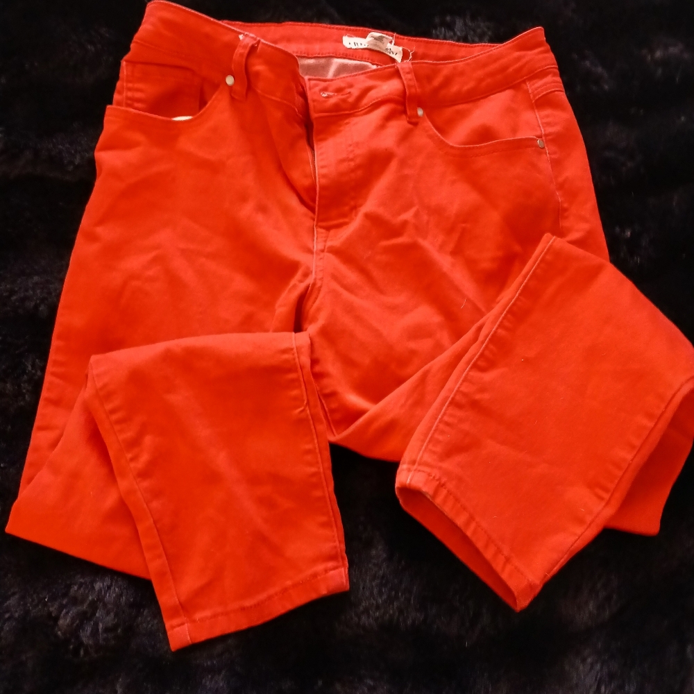 Artisan Ny Women's Skinny Pants - Vibrant Red